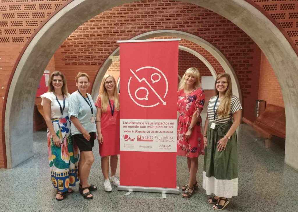 Our research team at the international conference at University of Valencia, Spain